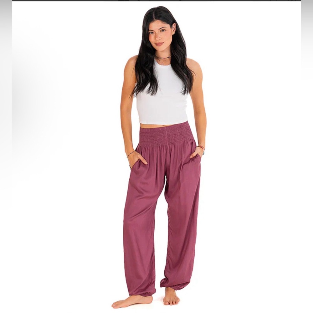 Lotus and Luna Harem Pants ~ Berry